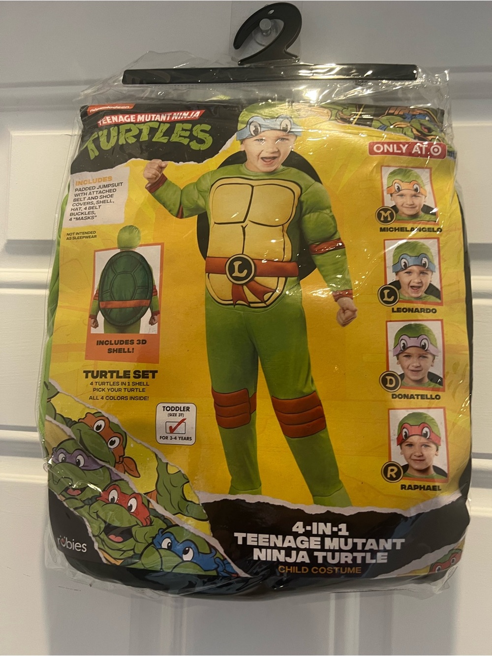 Teenage Mutant Ninja Turtles TMNT 4-in-1 Costume Size 3T